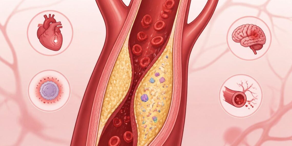 Estudo associou microplásticos em placas de carótida a maior risco cardiovascular: o que já é dado e o que ainda é hipótese