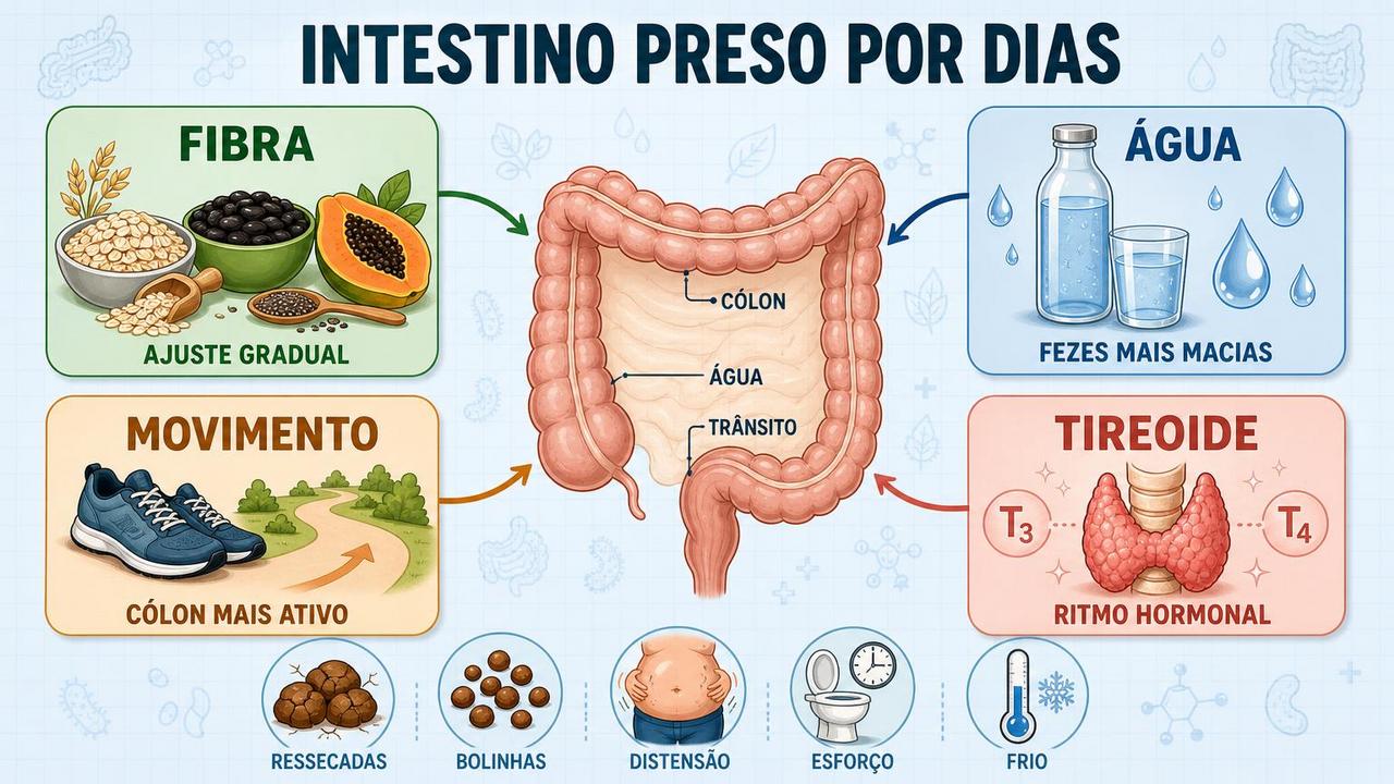 Os quatro pilares do trânsito intestinal saudável além do consumo de fibra.