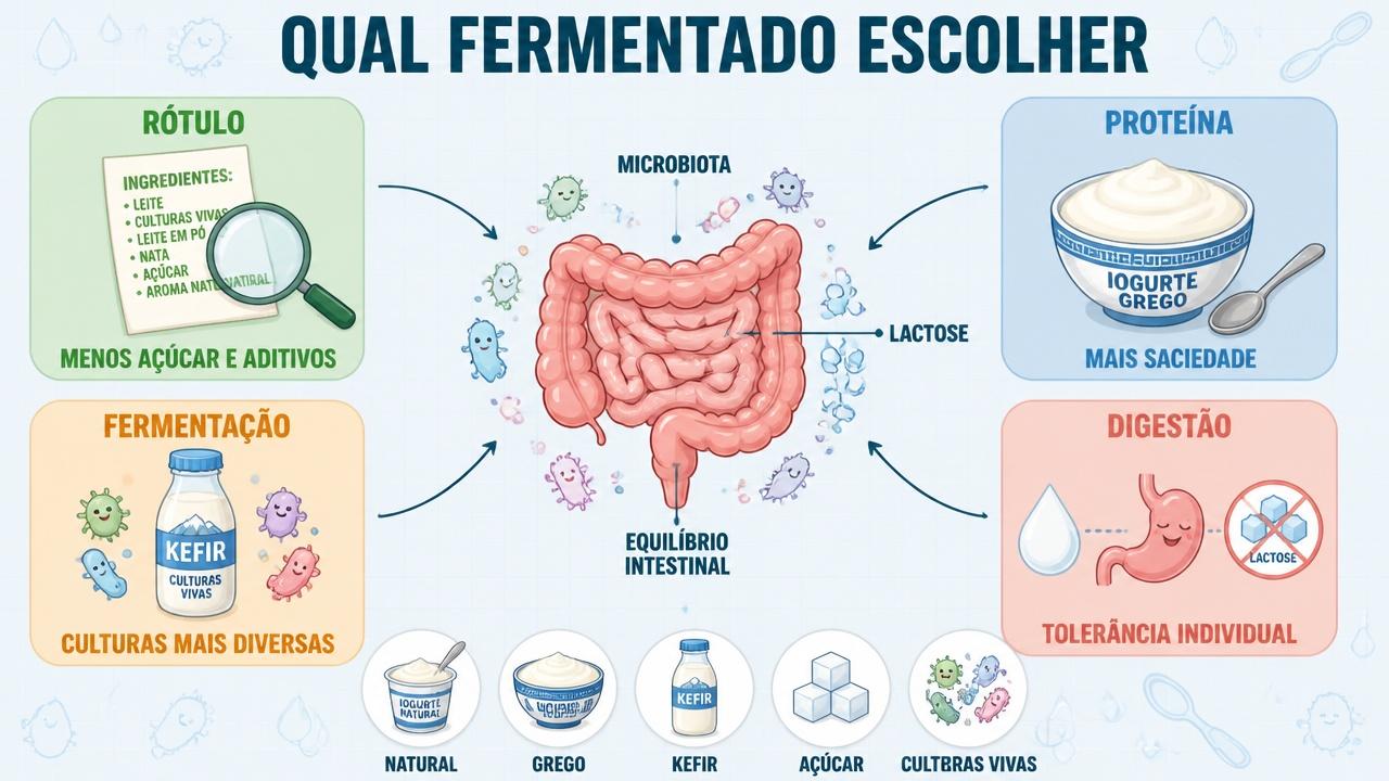Rótulo, proteína, fermentação e digestão orientam a escolha do fermentado ideal.