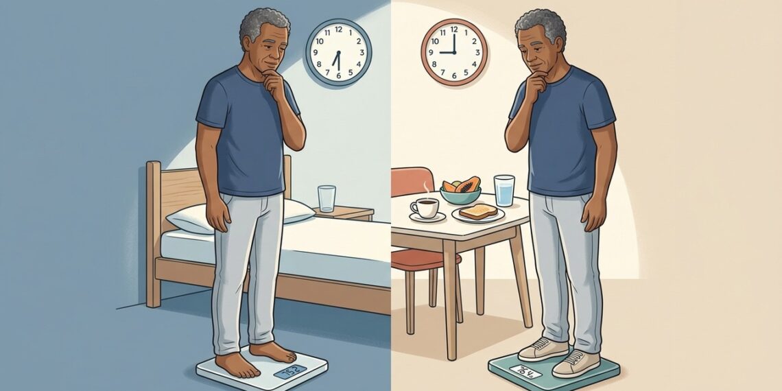 Qual momento é o correto para pesar-se na balança, em jejum ou depois do café da manhã?
