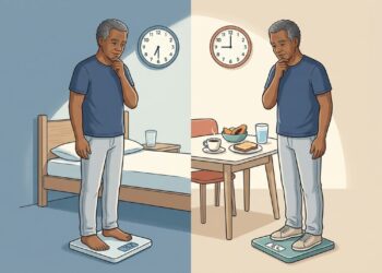 Qual momento é o correto para pesar-se na balança, em jejum ou depois do café da manhã?