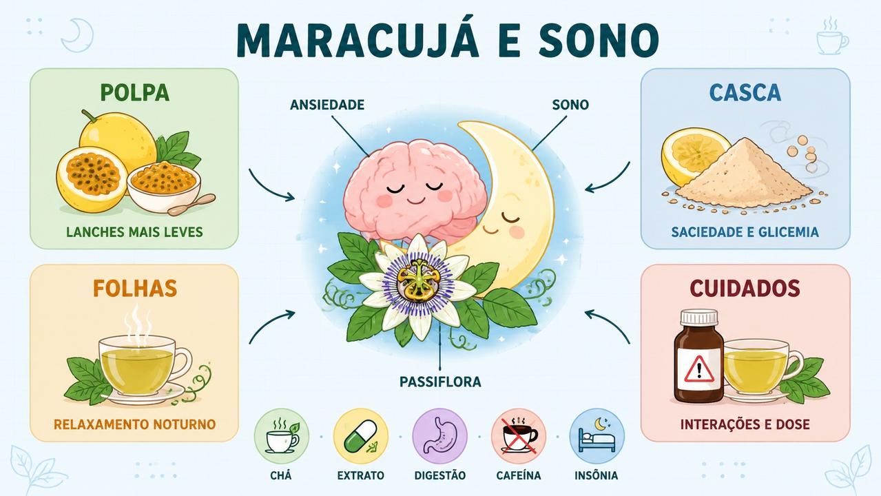 Polpa, casca, folhas e cuidados resumem os efeitos do maracujá.