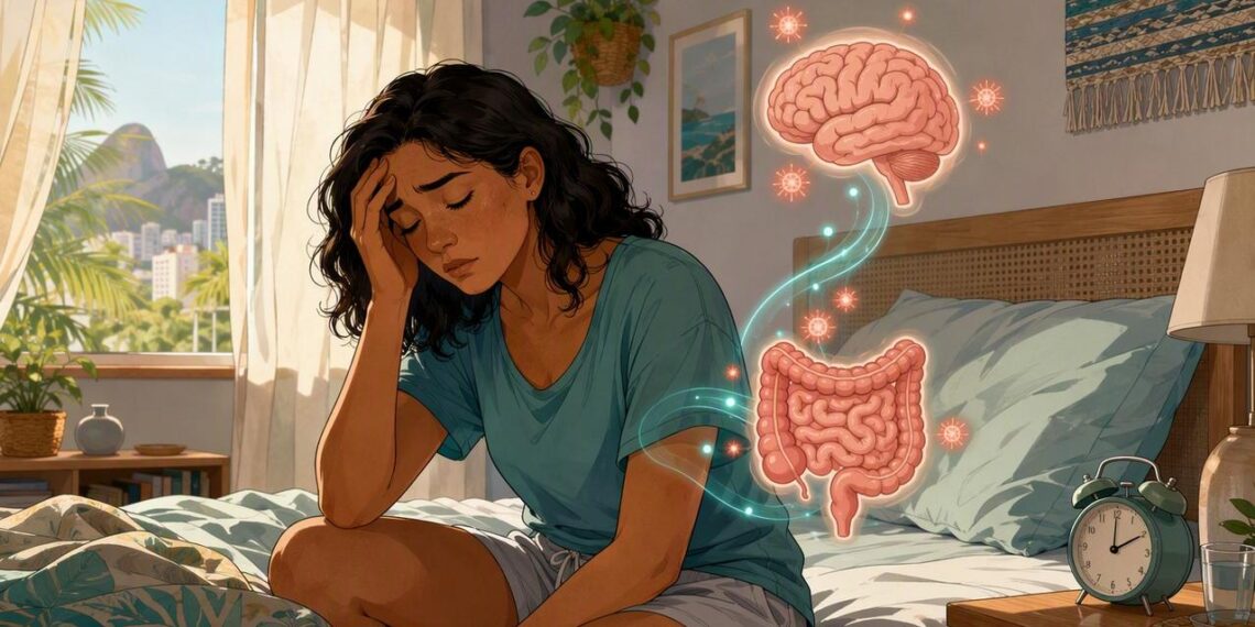 O cansaço crônico não se deve apenas à falta de sono reparador, mas sim à neuroinflamação silenciosa causada pelo desequilíbrio no delicado microbioma intestinal