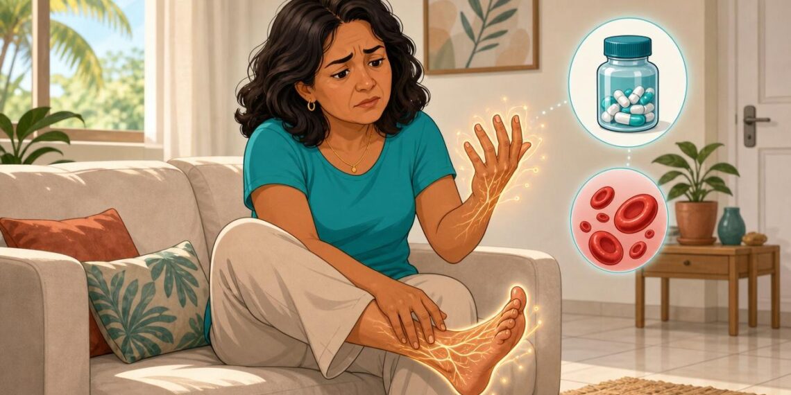 O formigamento frequente e constante nas mãos e nos pés nem sempre é problema de circulação sanguínea, mas pode ser sinal de deficiência de vitamina B12