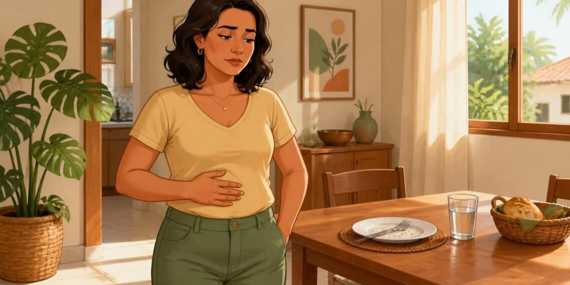O inchaço abdominal persistente após as refeições não se deve apenas ao excesso de glúten, mas sim na maioria à baixa produção de ácido estomacal e enzimas digestivas