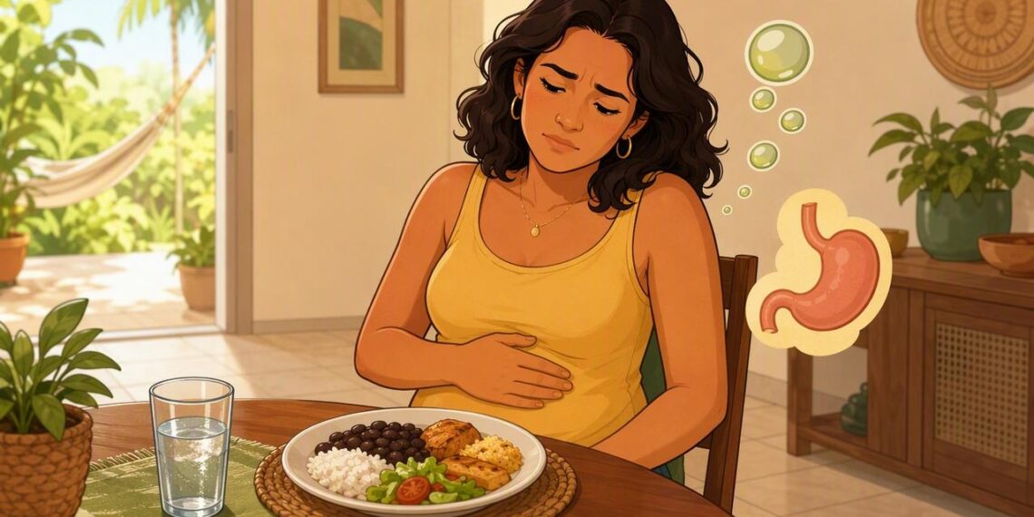 O inchaço abdominal persistente e diário não se deve apenas ao excesso de glúten, mas sim na maioria à baixa produção de ácido estomacal e enzimas digestivas adequadas