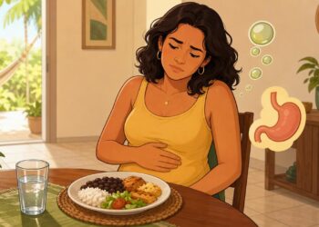 O inchaço abdominal persistente e diário não se deve apenas ao excesso de glúten, mas sim na maioria à baixa produção de ácido estomacal e enzimas digestivas adequadas