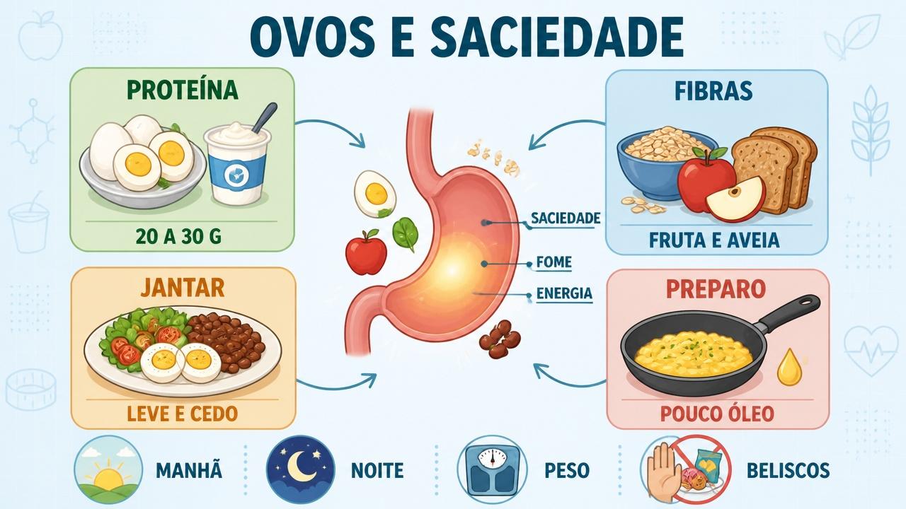 Proteína, fibras, jantar leve e preparo simples ajudam no controle do peso.