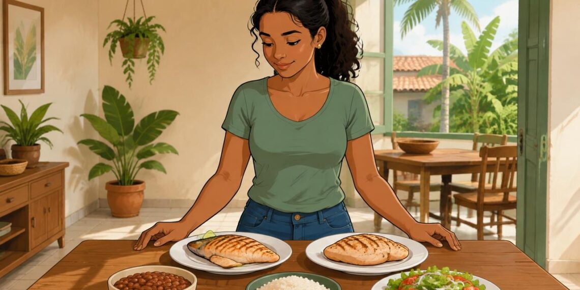 Peixe grelhado ou frango grelhado no dia a dia: o que muda para o colesterol, a saciedade e a massa muscular