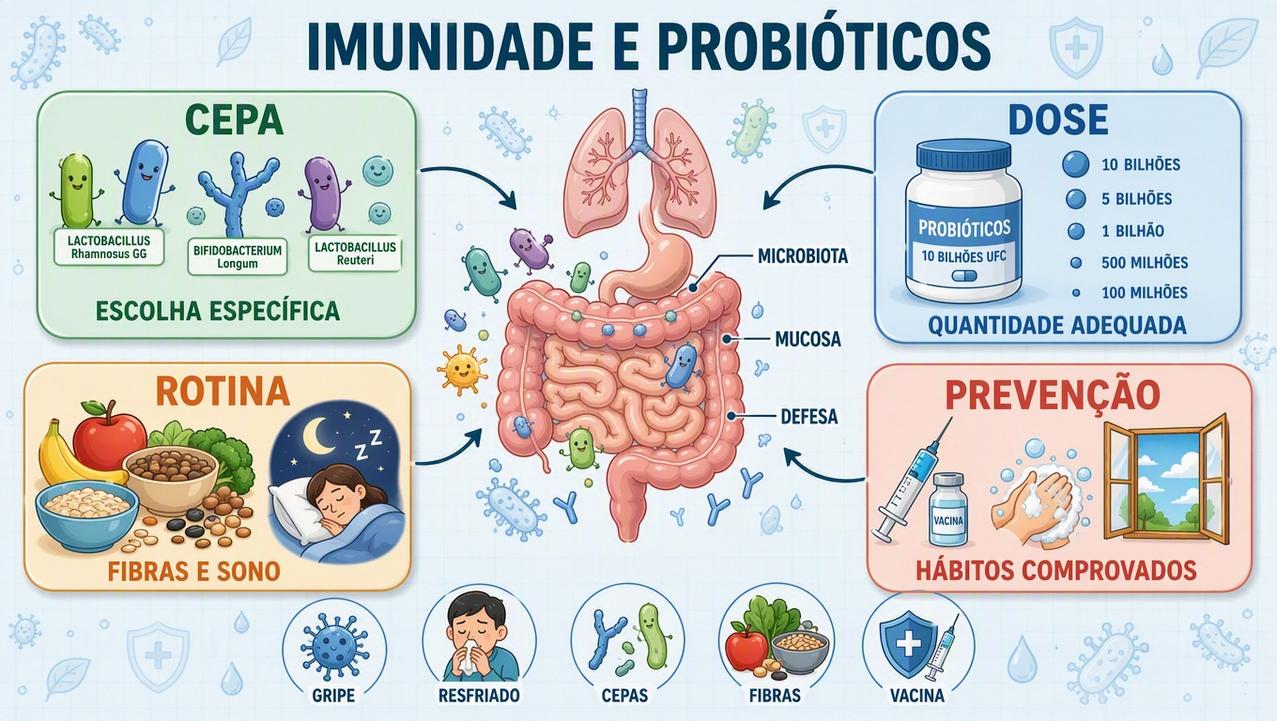 Ceppa, dose, rotina e prevenção orientam o uso responsável de probióticos.