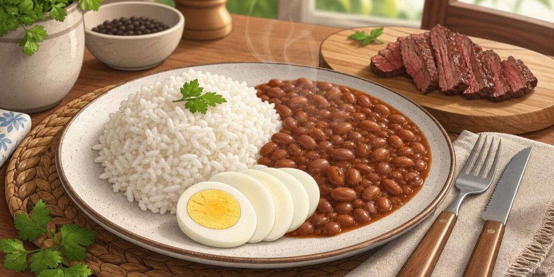Segundo os renomados especialistas em nutrição, arroz com ovo e feijão cozido oferece praticamente os mesmos benefícios proteicos que a carne vermelha magra