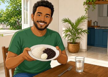 Segundo os renomados especialistas em nutrição funcional, arroz com ovo e feijão preto proporciona praticamente os mesmos importantes benefícios proteicos que a saborosa carne vermelha grelhada