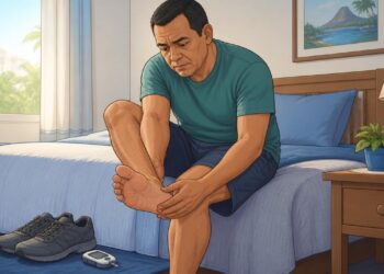 Sentir formigamento nos pés e diminuição da sensibilidade nos dedos com frequência pode ser um dos primeiros sinais de neuropatia por níveis altos de açúcar no sangue