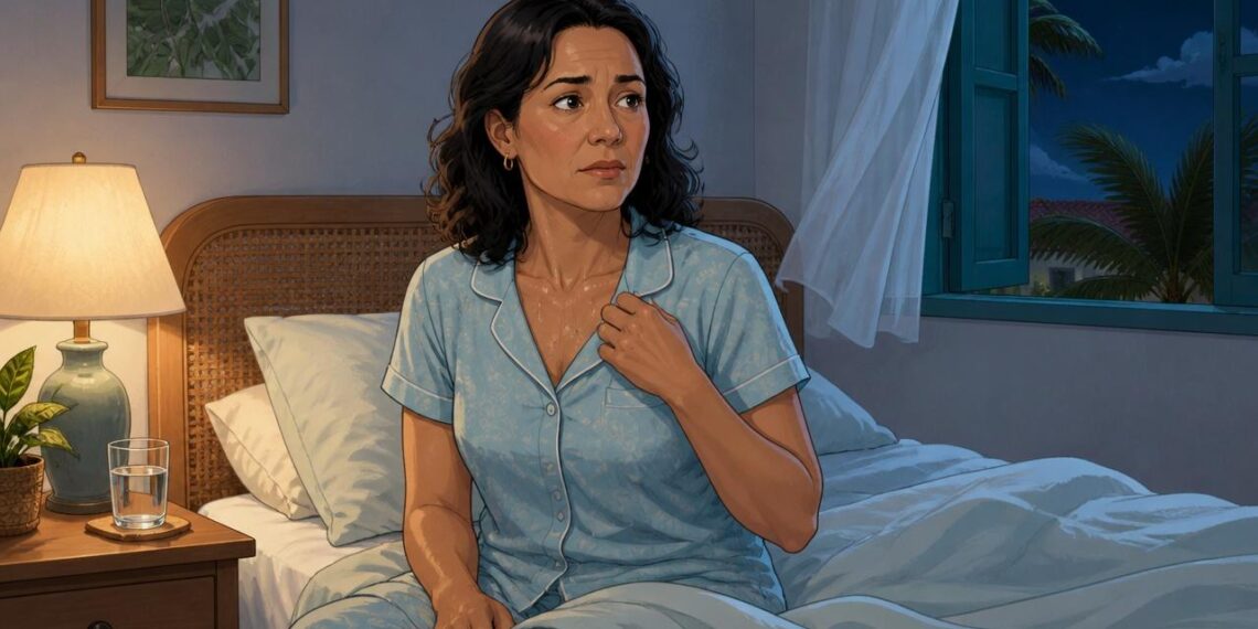 Suor noturno excessivo sem calor no quarto nem sempre é menopausa e pode ter relação com a glicose e o funcionamento da tireoide