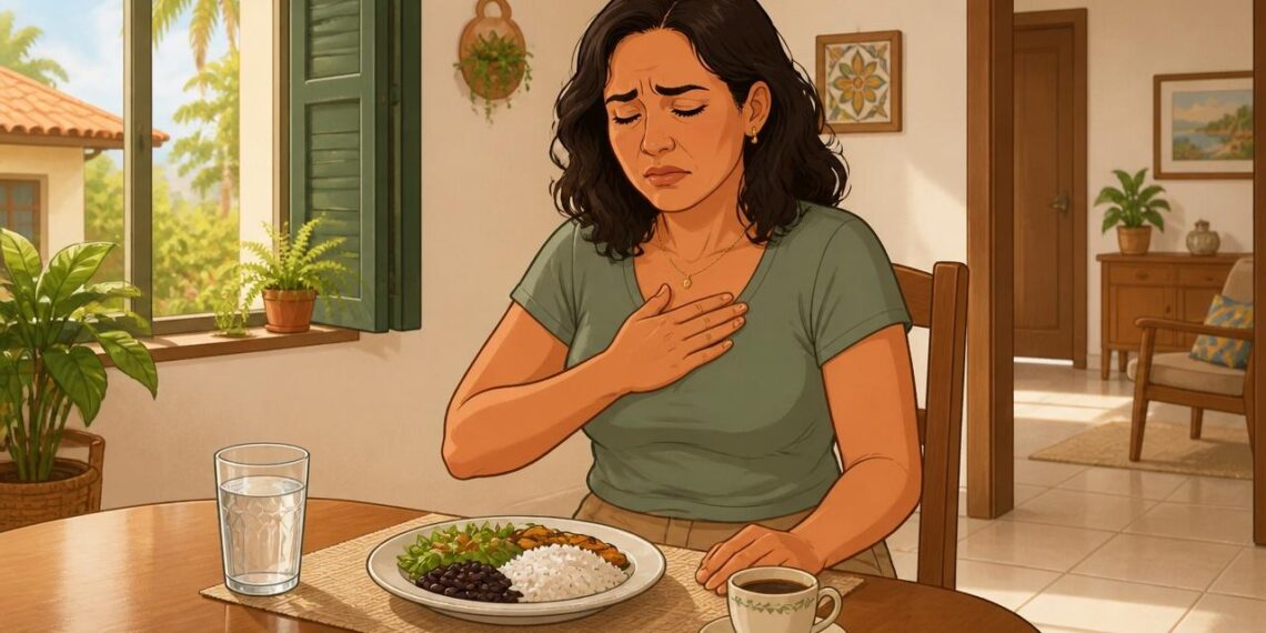 Ter azia constante após as refeições nem sempre significa comer demais: às vezes é sinal de refluxo por relaxamento do esfíncter do esôfago