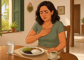 Ter azia constante após as refeições nem sempre significa comer demais: às vezes é sinal de refluxo por relaxamento do esfíncter do esôfago