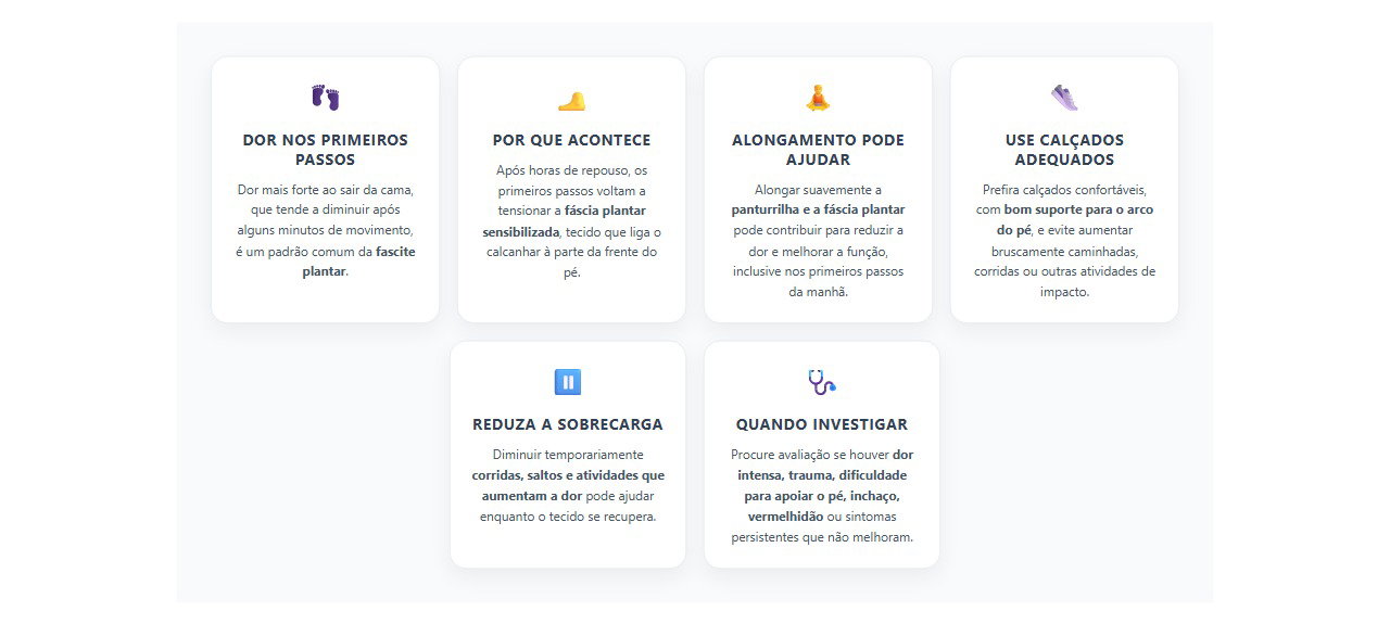 Dor no calcanhar ao acordar: 6 sinais e cuidados para fascite plantar