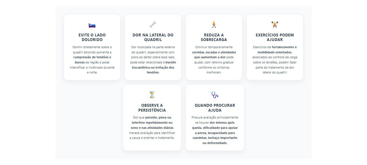 Dor no quadril ao dormir de lado: 6 cuidados para aliviar a pressão e saber quando investigar