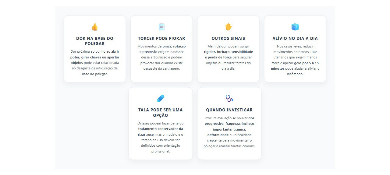 Dor na base do polegar ao abrir potes: 6 sinais de desgaste na articulação