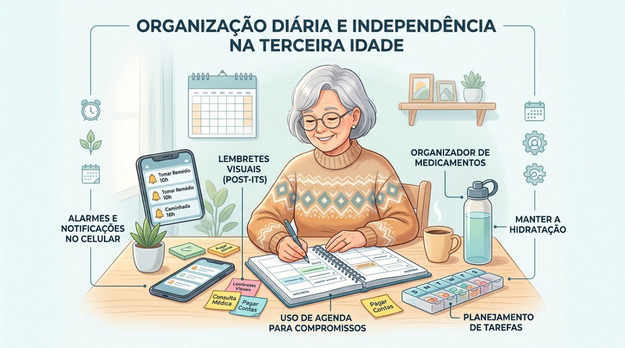 Lapsos ocasionais podem ser menos preocupantes quando a memória retorna e a autonomia permanece preservada.