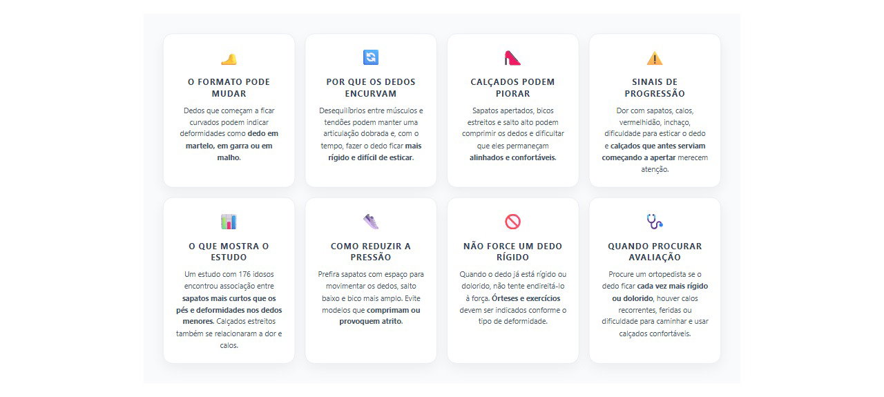 Dedos dos pés encurvados: causas, sinais e como evitar que o sapato aperte mais