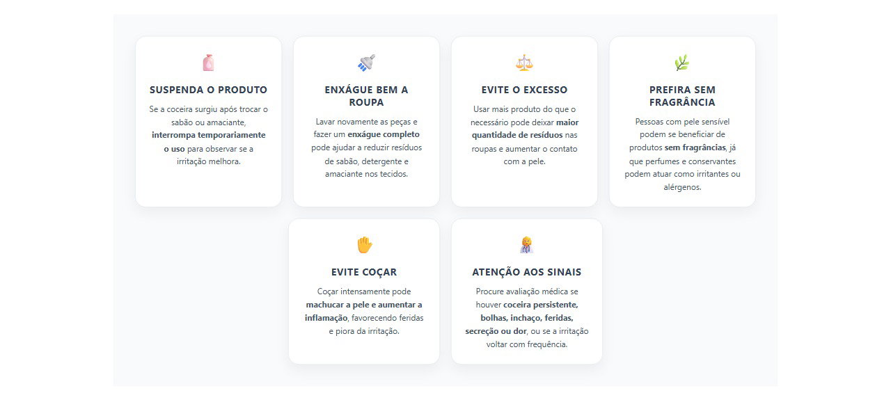 Roupa recém-lavada dá coceira? 6 cuidados para evitar irritação na pele