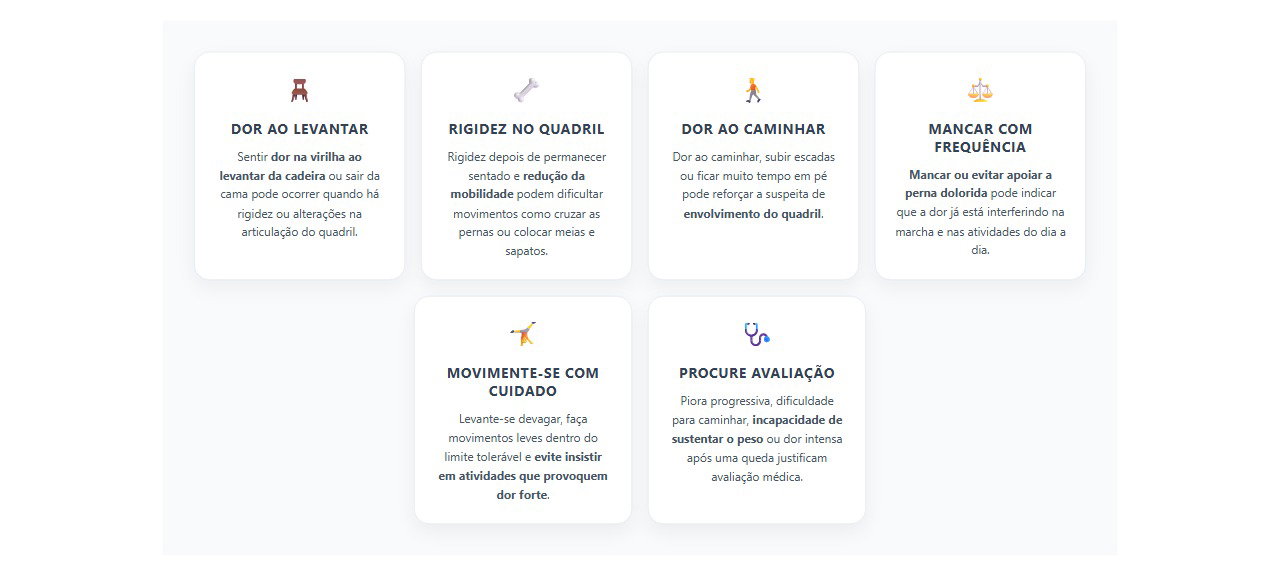 Dor na virilha ao levantar: 6 sinais de que o quadril pode estar envolvido