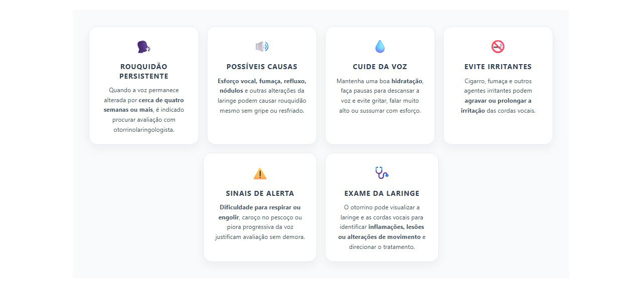 Rouquidão por semanas: 6 sinais de que é hora de investigar