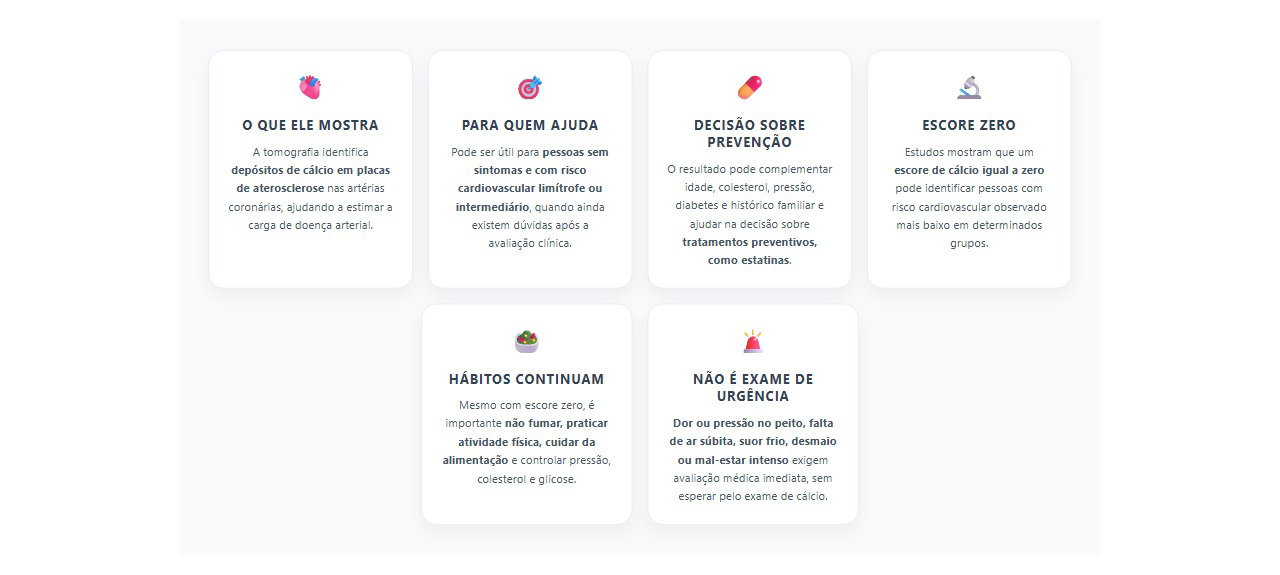 Exame de cálcio no coração: quando ele pode ajudar a avaliar o risco cardiovascular