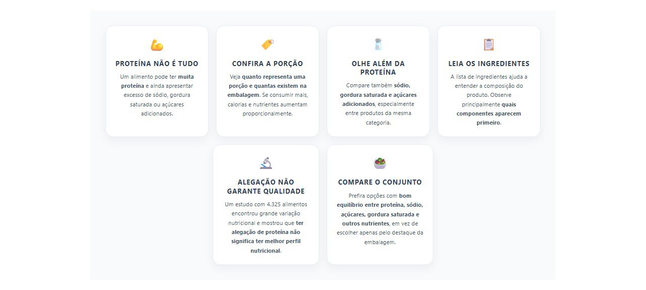 Produto com muita proteína é saudável? 6 pontos do rótulo que você precisa conferir