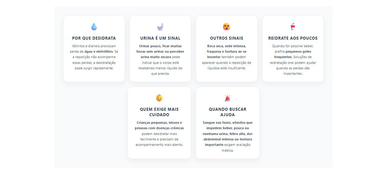 Vômito e diarreia após comer: 6 sinais de desidratação que exigem atenção