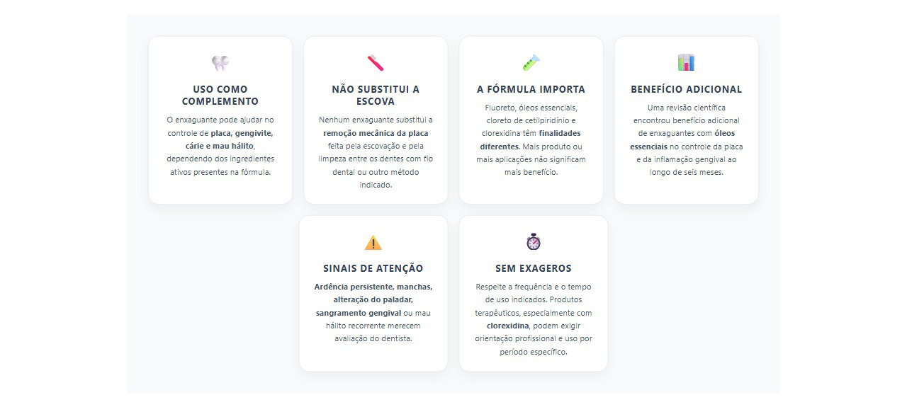 Enxaguante bucal todo dia: 6 cuidados para usar sem substituir a escovação