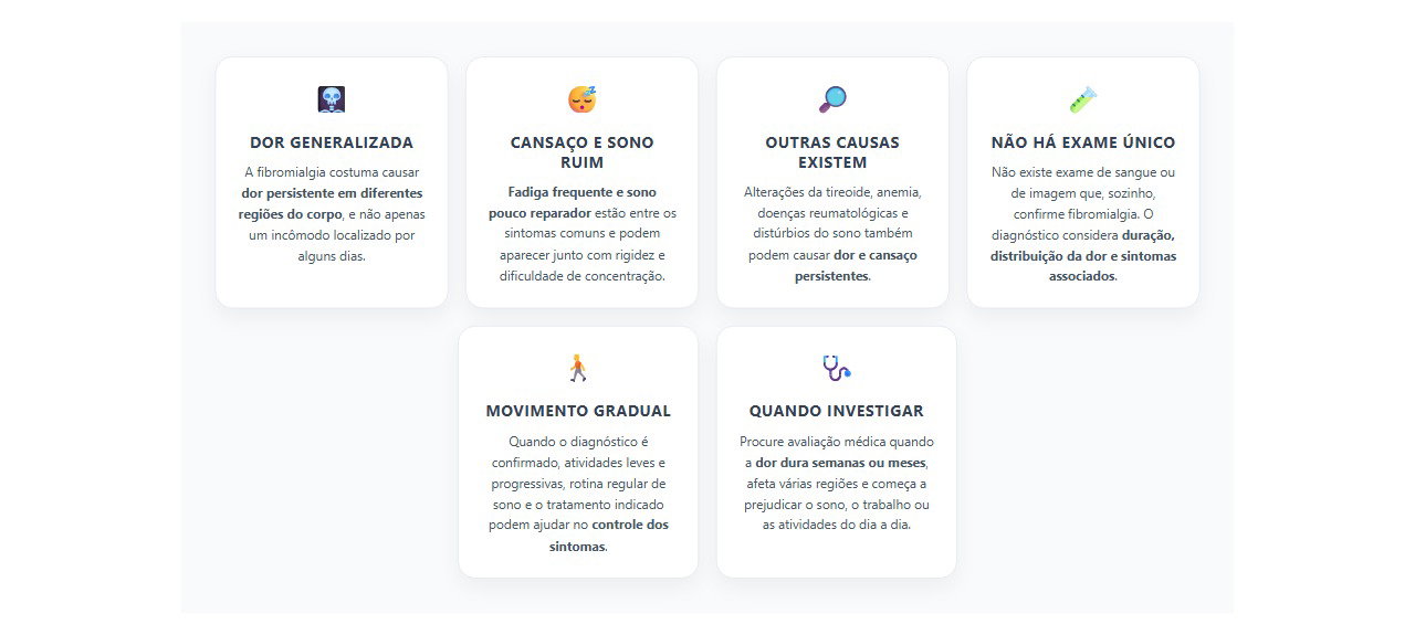 Dor no corpo há meses: 6 sinais para investigar fibromialgia