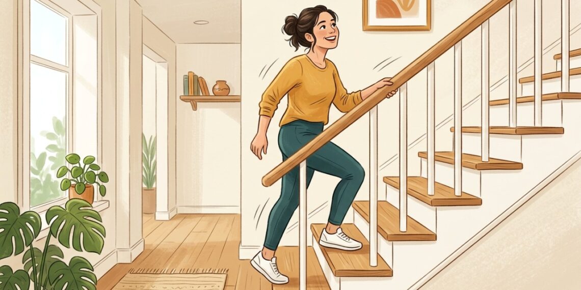 Subir escadas e outras tarefas do dia a dia também ajudam a manter o corpo em movimento.