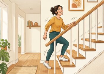 Subir escadas e outras tarefas do dia a dia também ajudam a manter o corpo em movimento.