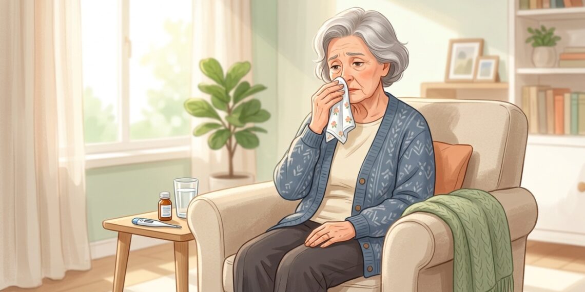 A gripe em idosos exige atenção por causa do maior risco de complicações após os 65 anos.