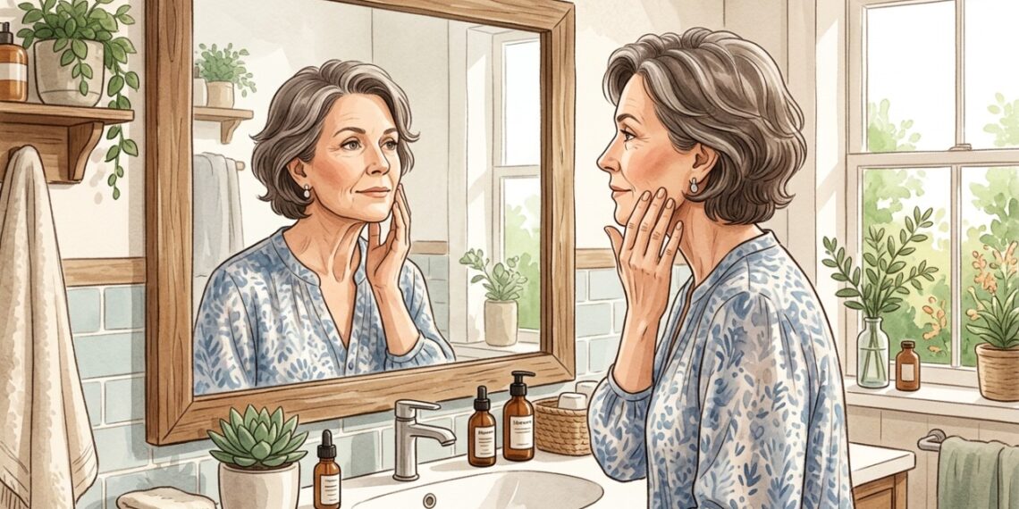 Com a idade, bochechas e contorno facial podem perder firmeza de forma gradual.