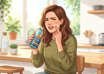Mesmo sem açúcar, energéticos ácidos podem contribuir para o desgaste do esmalte dentário.