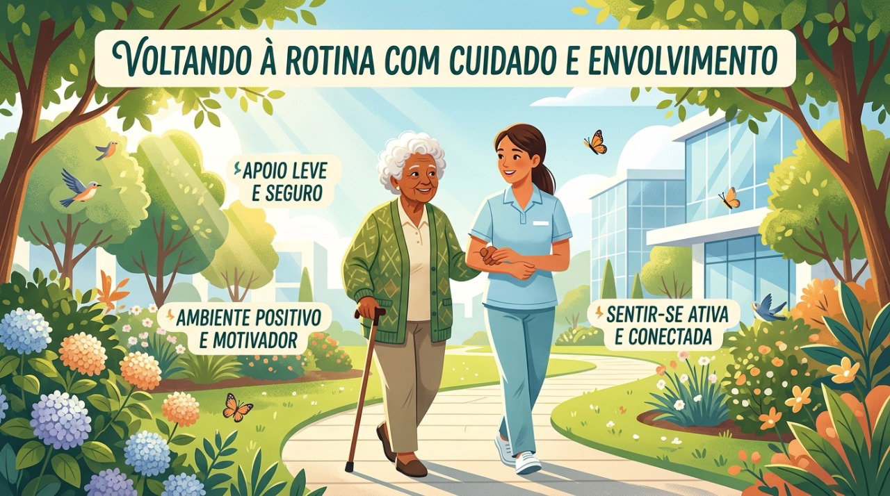 Retomar atividades conhecidas aos poucos pode ajudar a preservar participação e autonomia.