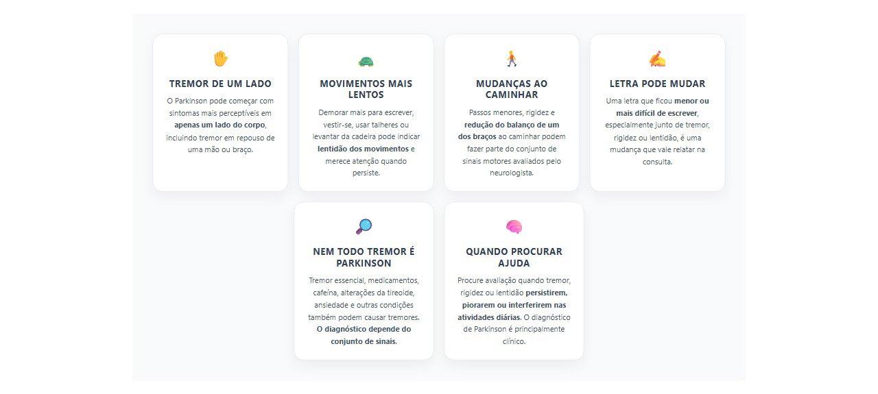Tremor de um lado e lentidão: 6 sinais que merecem avaliação neurológica