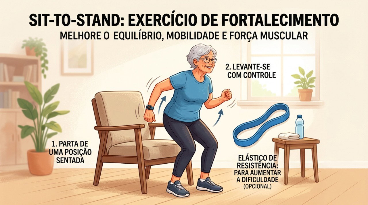 Exercícios de força ajudam a complementar a caminhada e preservar a capacidade funcional após os 60.