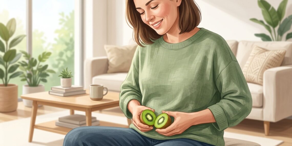 O consumo regular de kiwi pode ajudar a melhorar o funcionamento intestinal e aliviar a prisão de ventre.