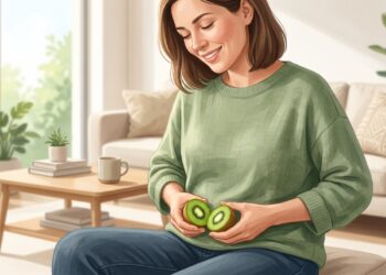 O consumo regular de kiwi pode ajudar a melhorar o funcionamento intestinal e aliviar a prisão de ventre.