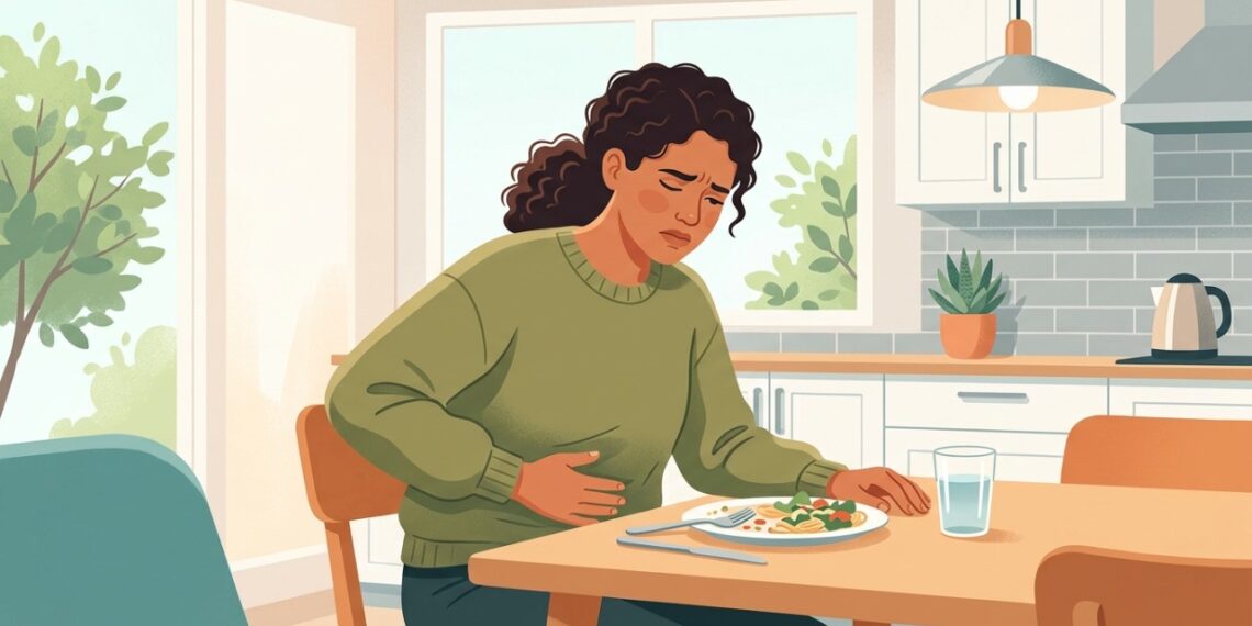 Diarreia, febre e cólicas após comer podem levantar a suspeita de salmonelose.