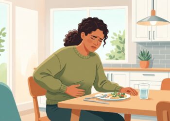 Diarreia, febre e cólicas após comer podem levantar a suspeita de salmonelose.