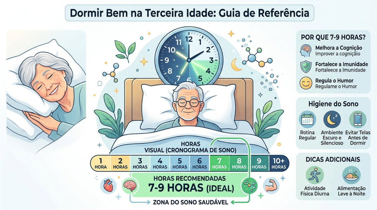 A necessidade de horas de sono varia com a idade e não exige exatamente oito horas para todos.