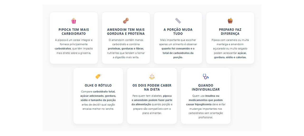 Amendoim ou pipoca: qual pesa mais na glicemia e como escolher melhor
