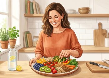 Variar os alimentos vegetais ajuda a oferecer diferentes tipos de fibras e nutrientes ao intestino.