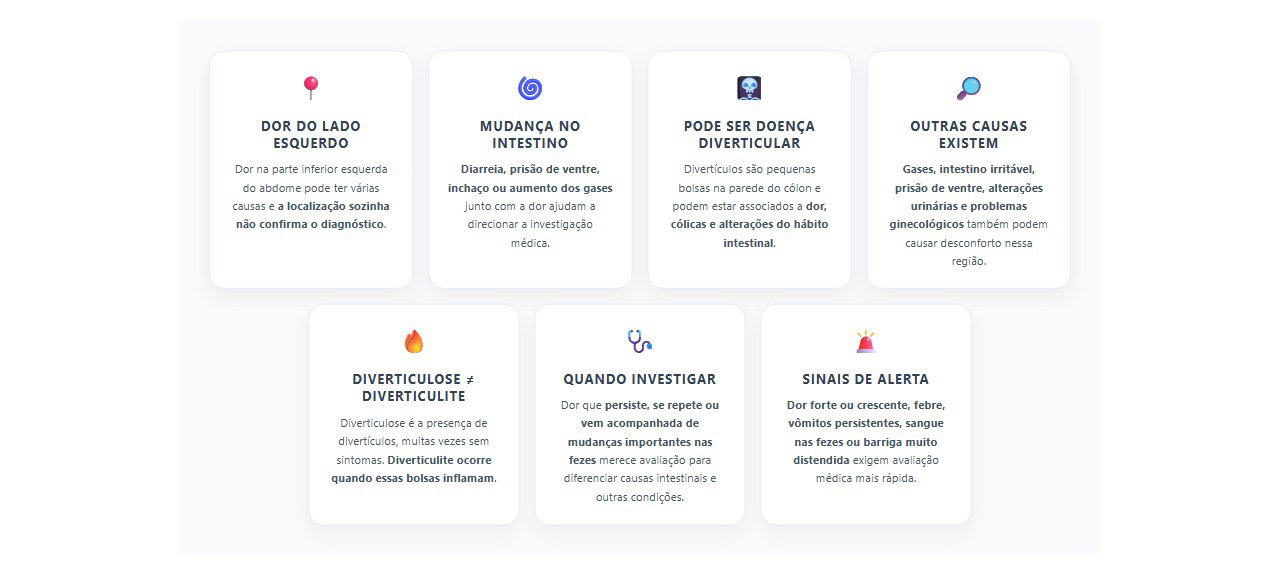 Dor no lado esquerdo da barriga: 7 sinais que ajudam a entender quando investigar