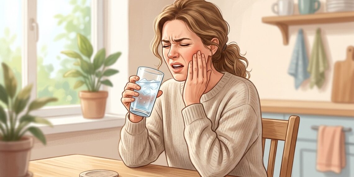 Dente sensível ao frio ou calor pode causar uma fisgada rápida e intensa.